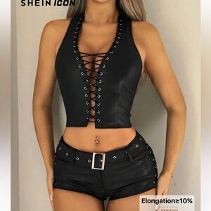 SHEIN Black Women Shorts